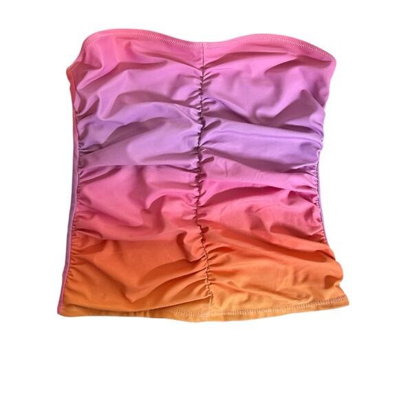 Beachsissi Women's Smocked Tummy Control Gradient Print Tankini Set Size M Multi - Picture 5 of 8